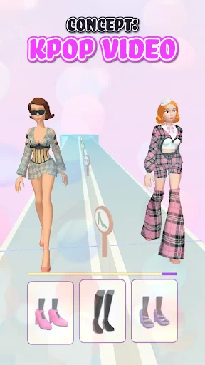 Gameplay screenshot 1 from Fashion Battle - Dress up game - Role Playing game